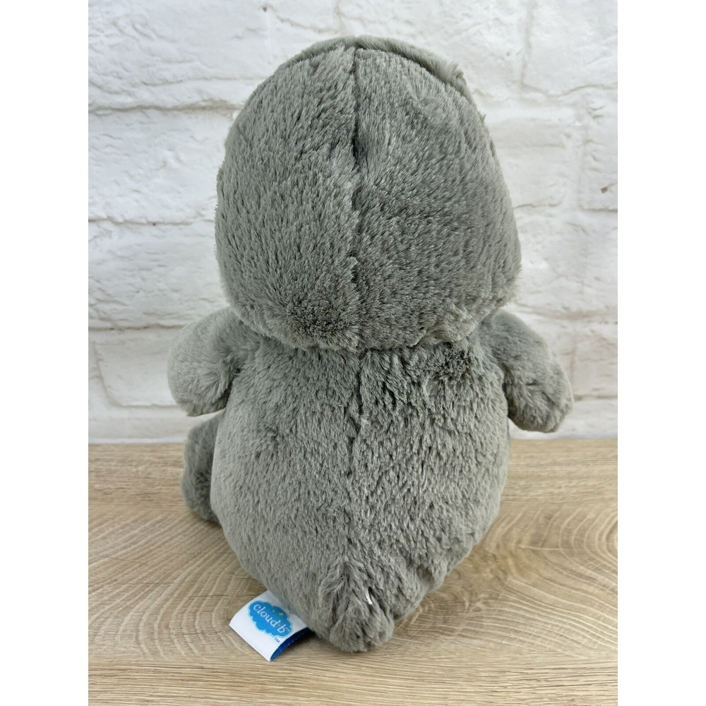 Cloud B Dreamy Hugginz Penguin Plush Stuffed Animal Toy Red Stars Gray White 11" - Picture 6 of 12